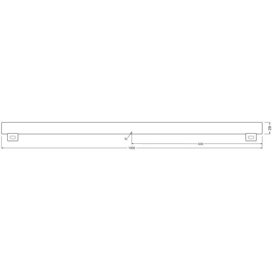 LED Stmievateľná žiarivková trubica S14s/9,9W/230V 2700K 100 cm CRI 90 - Osram