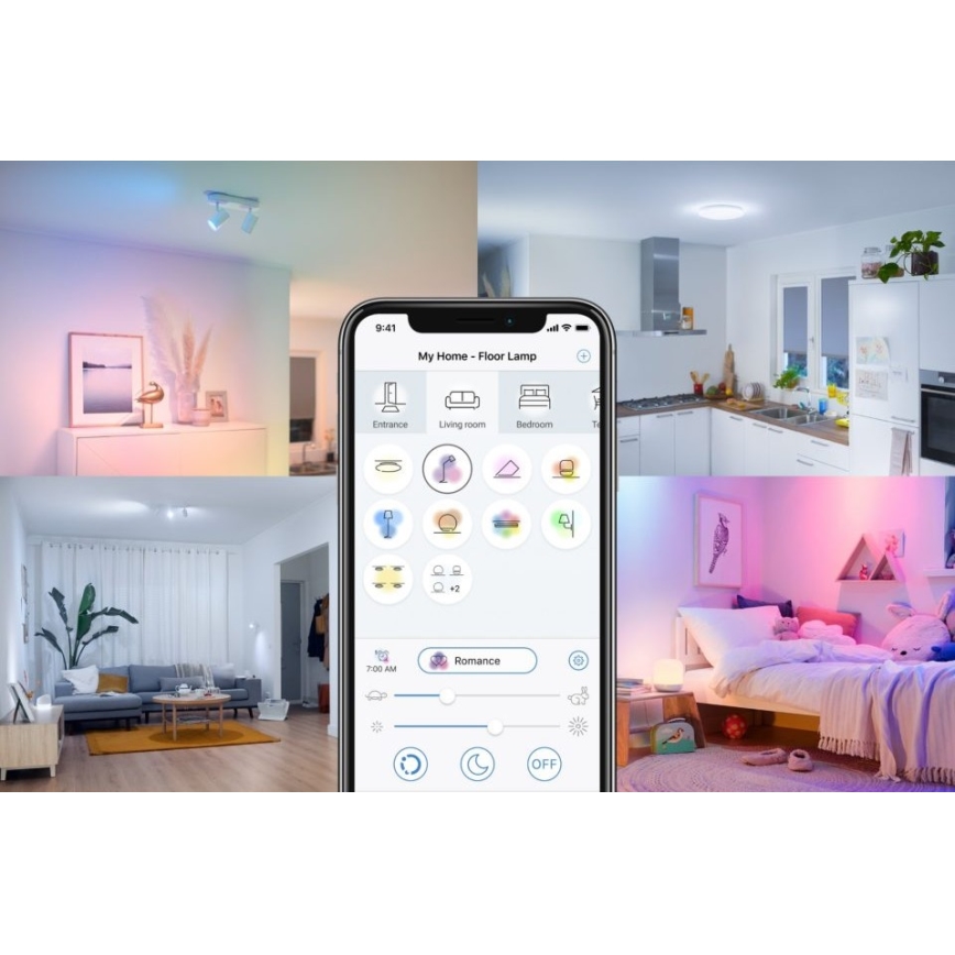 LED Stmievateľná žiarovka FILAMENT A60 E27/6,7W/230V 2700-6500K CRI 90 Wi-Fi - WiZ