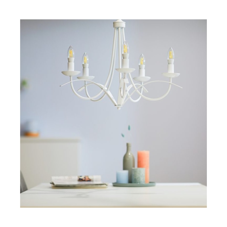 LED Stmievateľná žiarovka FILAMENT C35 E14/4,9W/230V 2700-6500K CRI 90 Wi-Fi - WiZ