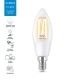 LED Stmievateľná žiarovka FILAMENT C35 E14/4,9W/230V 2700-6500K CRI 90 Wi-Fi - WiZ