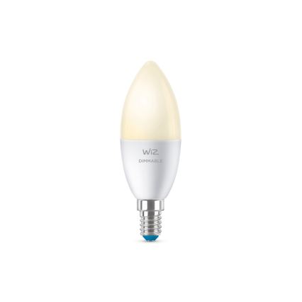 LED Stmievateľná žiarovka C37 E14/4,9W/230V 2700K CRI 90 Wi-Fi - WiZ