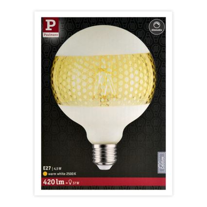 LED Stmievateľná žiarovka CLASSIC G125 E27/4,5W/230V 2500K - Paulmann 28770