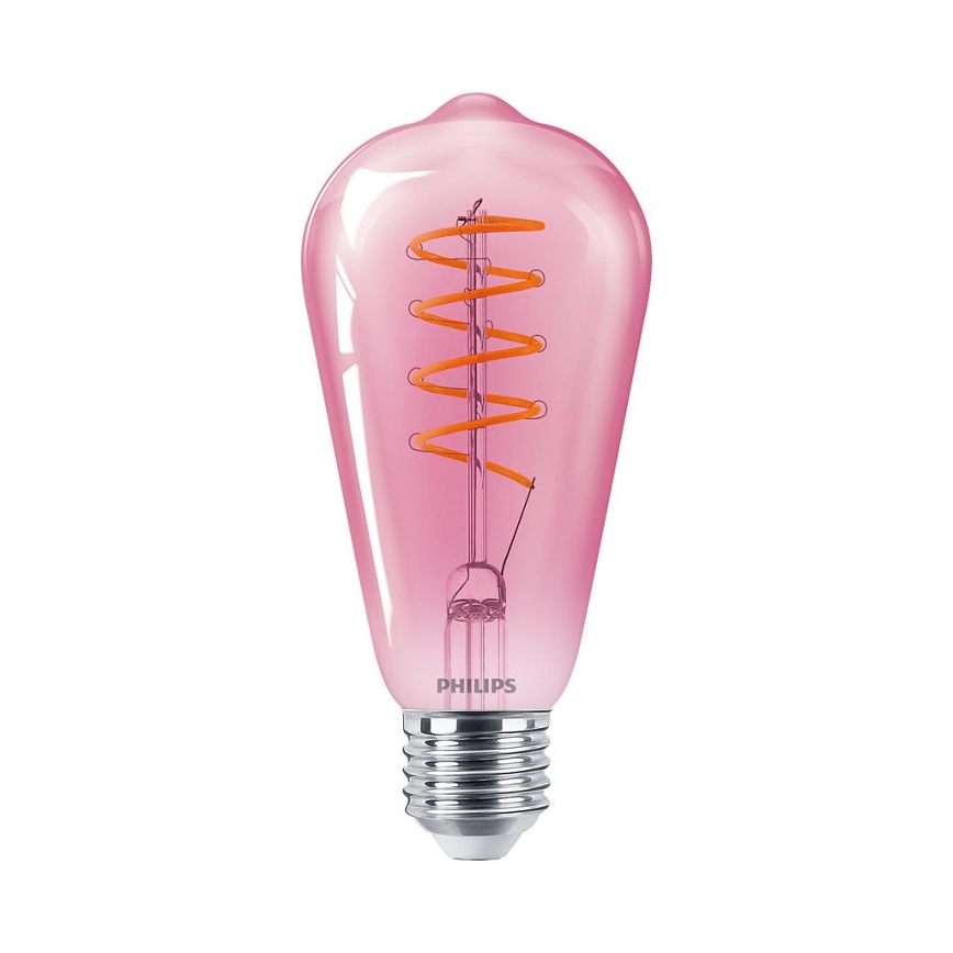 LED Stmievateľná žiarovka DECO Philips ST64 E27/4,5W/230V 1800K