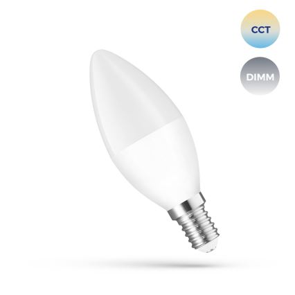 LED Stmievateľná žiarovka E14/5W/230V 2700-6500K Wi-Fi Tuya