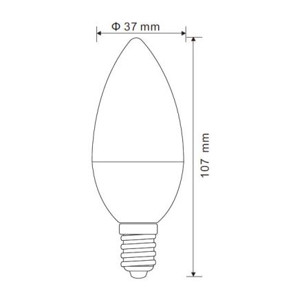 LED Stmievateľná žiarovka E14/5W/230V 4000K - Globo