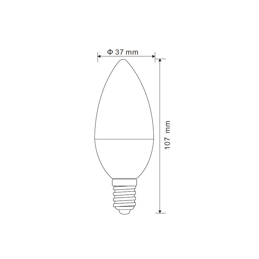 LED Stmievateľná žiarovka E14/5W/230V 4000K - Globo