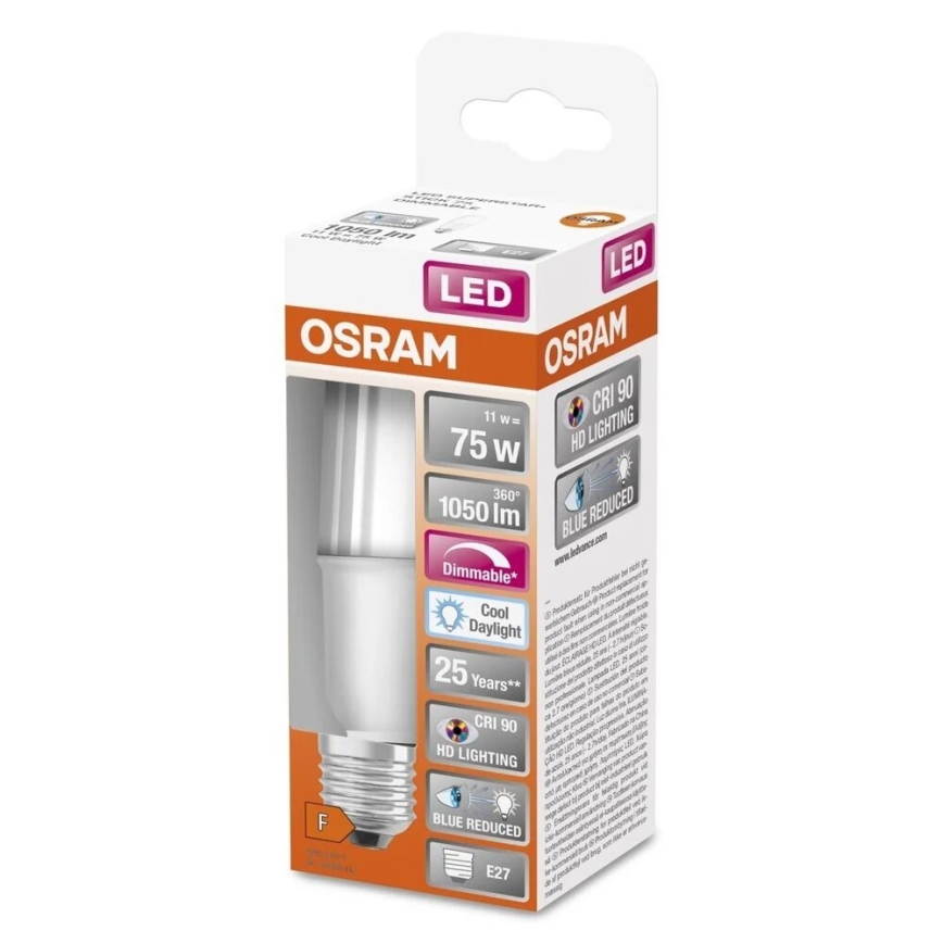 LED Stmievateľná žiarovka E27/11W/230V 6500K CRI 90 - Osram