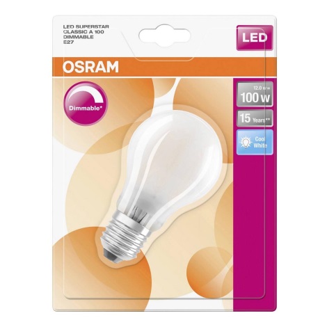 LED Stmievateľná žiarovka E27/12W/230V 4000K - Osram