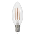 LED Stmievateľná žiarovka FILAMENT C35 E14/6W/230V 4000K