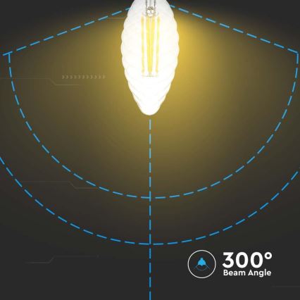 LED Stmievateľná žiarovka FILAMENT E14/4W/230V 3000K