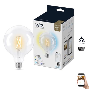 LED Stmievateľná žiarovka FILAMENT G125 E27/7W/230V 2700-6500K CRI 90 Wi-Fi - WiZ