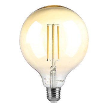 LED Stmievateľná žiarovka FILAMENT G125 E27/8W/230V 2200K