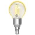 LED Stmievateľná žiarovka FILAMENT G45 E14/4,5W/230V 2700-6500K Wi-Fi - Aigostar