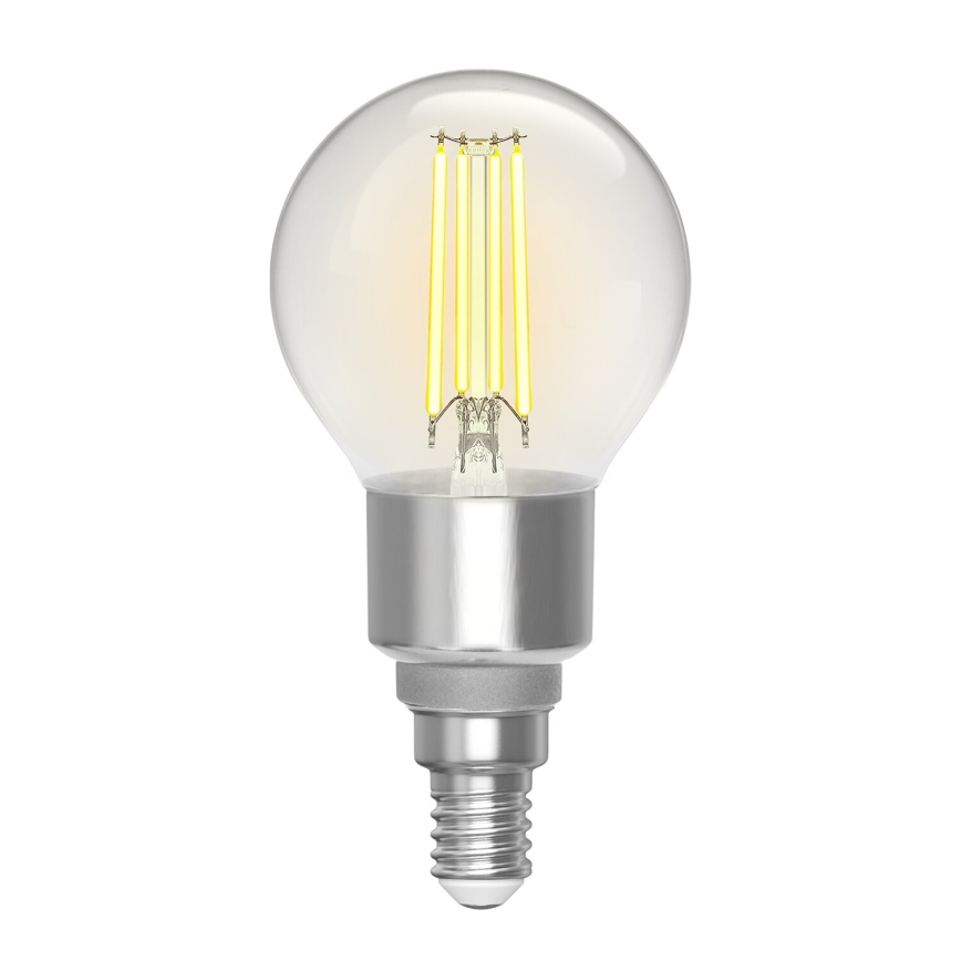 LED Stmievateľná žiarovka FILAMENT G45 E14/4,5W/230V 2700-6500K Wi-Fi - Aigostar