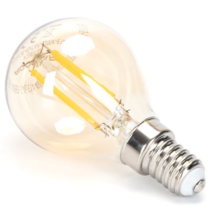 LED Stmievateľná žiarovka FILAMENT G45 E14/4W/230V 2200K - Aigostar