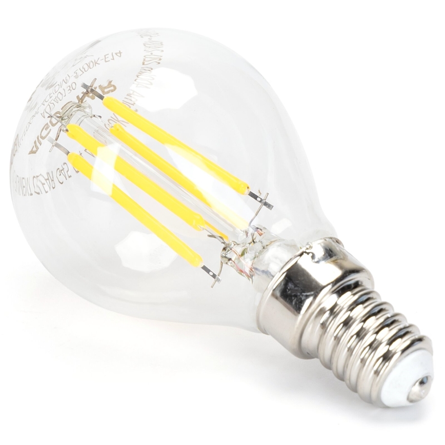 LED Stmievateľná žiarovka FILAMENT G45 E14/4W/230V 6500K - Aigostar