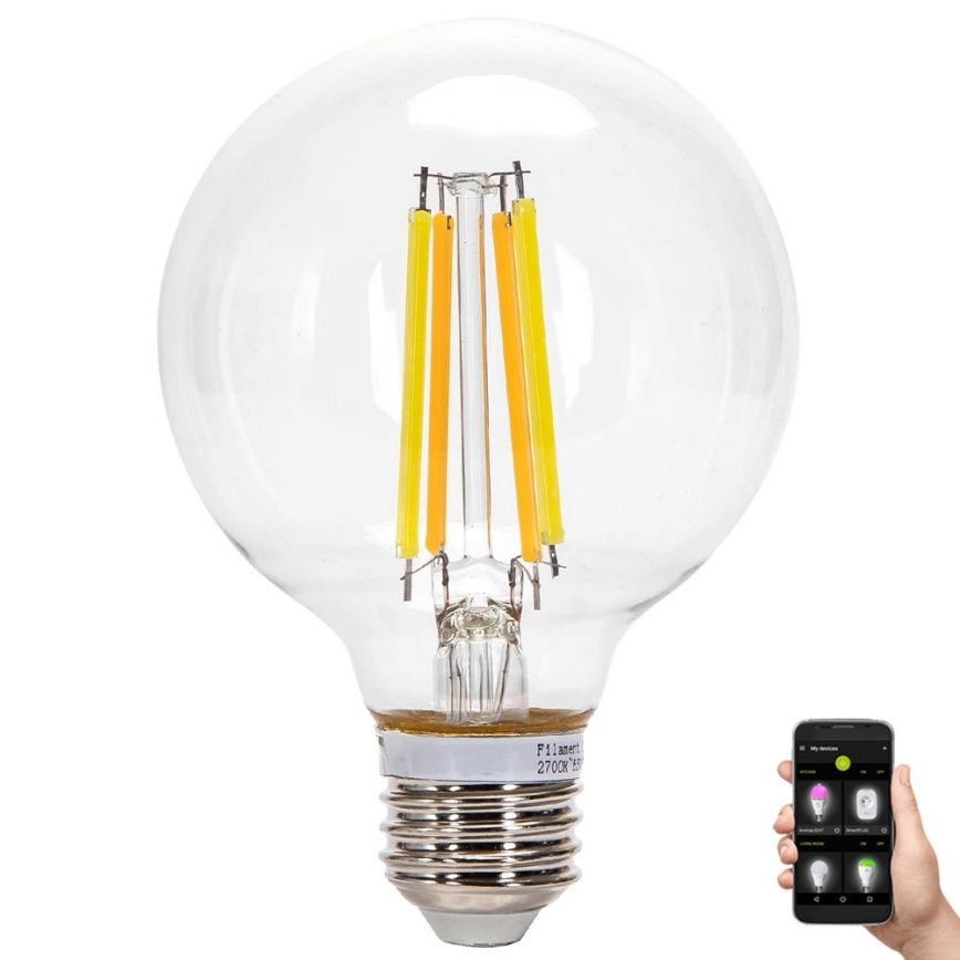 LED Stmievateľná žiarovka FILAMENT MESH Smart G80 E27/6W/230V 2700-6500K - Aigostar