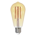 LED Stmievateľná žiarovka FILAMENT VINTAGE ST64 E27/12W/230V 2000K