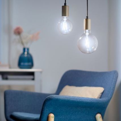 LED Stmievateľná žiarovka FILAMENT G125 E27/7W/230V 2700-6500K CRI 90 Wi-Fi - WiZ