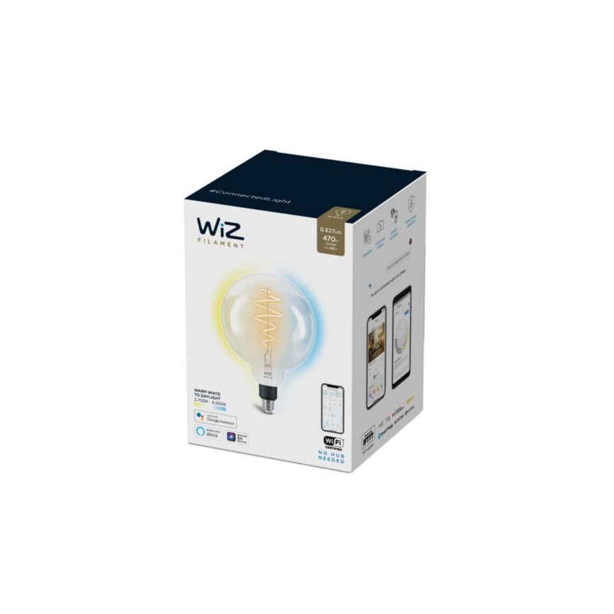LED Stmievateľná žiarovka FILAMENT G200 E27/6,5W/230V 2700-6500K CRI 90 Wi-Fi - WiZ