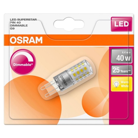 LED Stmievateľná žiarovka G9/4,4W/230V 2700K - Osram