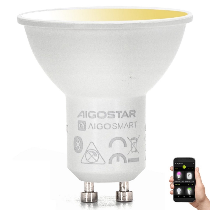 LED Stmievateľná žiarovka GU10/6,5W/230V 2700-6500K - Aigostar