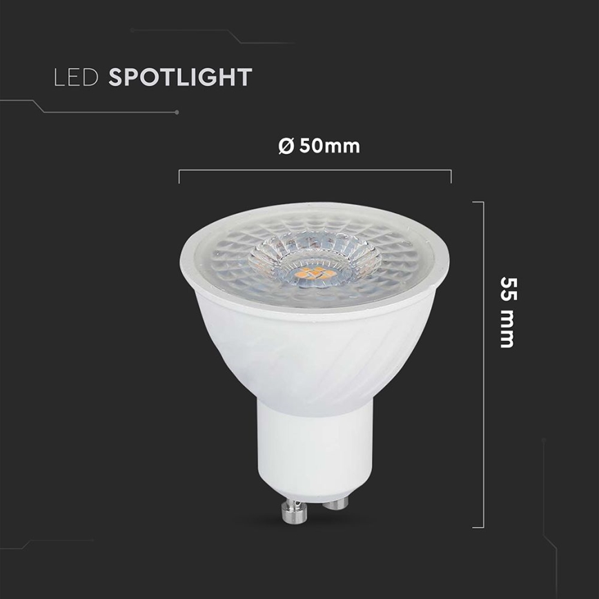 LED Stmievateľná žiarovka GU10/6W/230V 4000K 110°