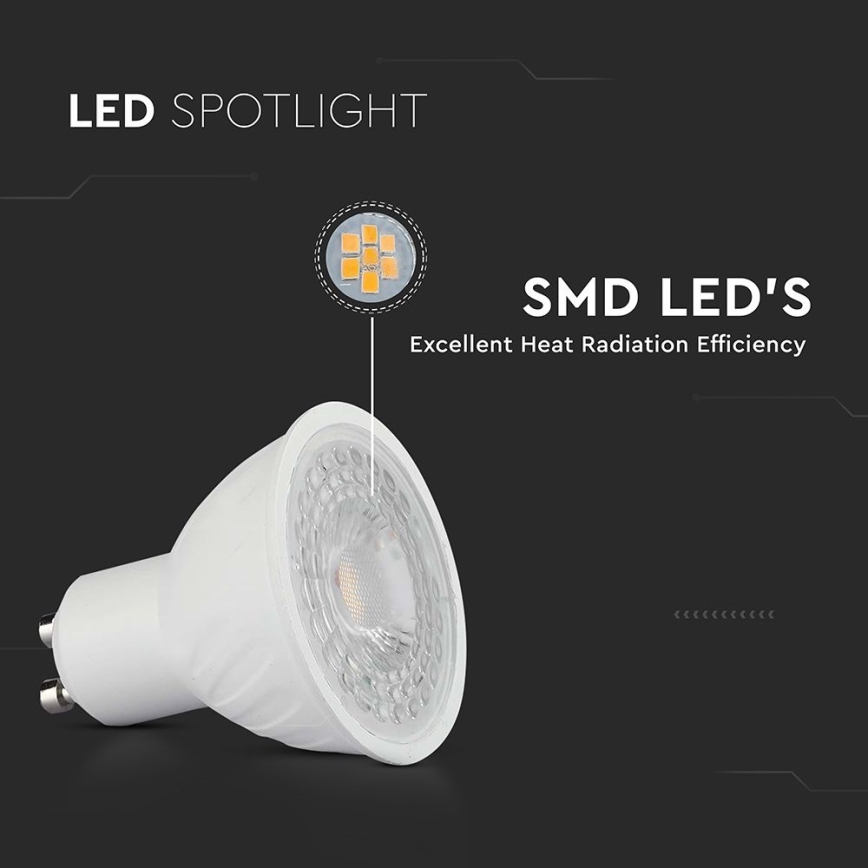 LED Stmievateľná žiarovka GU10/6W/230V 6500K 38°