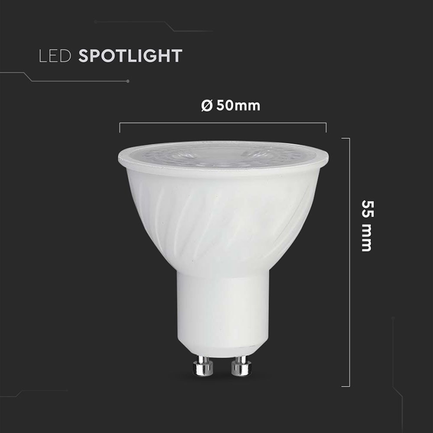 LED Stmievateľná žiarovka GU10/6W/230V 6500K 38°