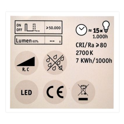 LED Stmievateľná žiarovka GU10/7W/230V 2700K - Paulmann 28753