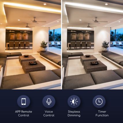 LED Stmievateľná žiarovka GU10/7W/230V 3000-6500K Wi-Fi - Aigostar