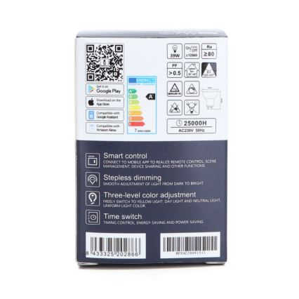 LED Stmievateľná žiarovka GU10/7W/230V 3000-6500K Wi-Fi - Aigostar
