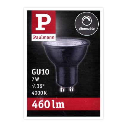 LED Stmievateľná žiarovka GU10/7W/230V 4000K - Paulmann 28754