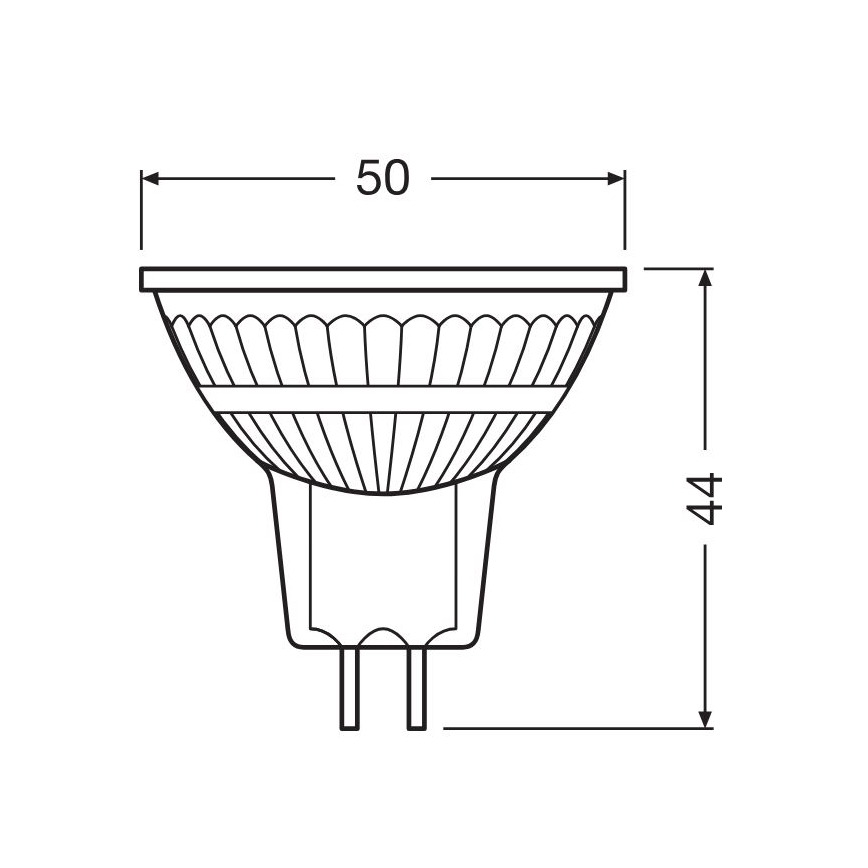 LED stmievateľná žiarovka GU5,3/3,4W/12V 2700K CRI 90 - Osram