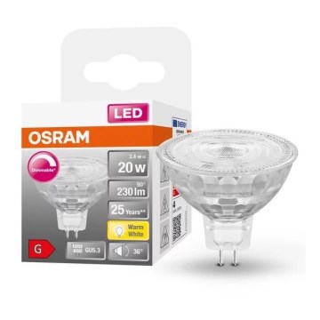LED Stmievateľná žiarovka GU5,3/3,4W/230V 2700K CRI 90 - Osram
