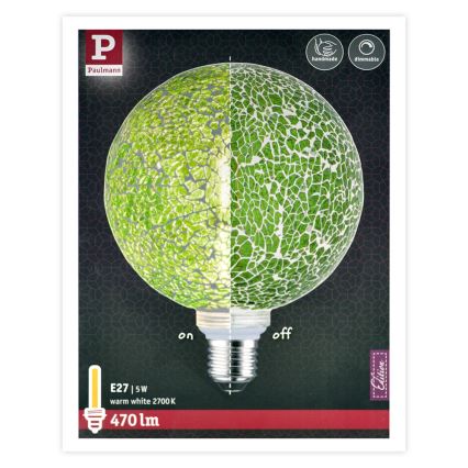 LED Stmievateľná žiarovka MOSAIC G125 E27/5W/230V 2700K - Paulmann 28747