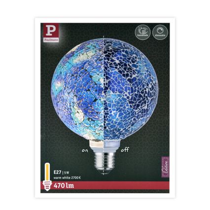 LED Stmievateľná žiarovka MOSAIC G125 E27/5W/230V 2700K - Paulmann 28750