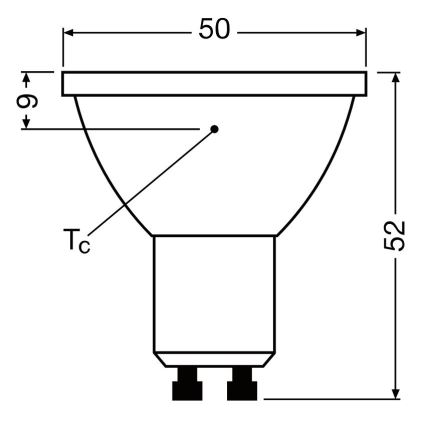 LED Stmievateľná žiarovka PAR16 GU10/3,7W/230V 4000K CRI 90 - Osram
