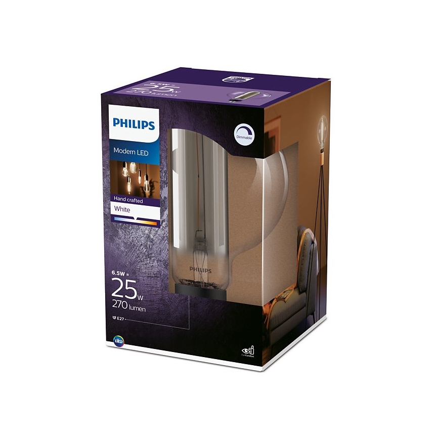 LED Stmievateľná žiarovka Philips E27/6,5W/230V 3000K