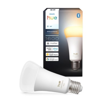 LED Stmievateľná žiarovka Philips Hue WHITE AMBIANCE E27/11,8W/230V 1000-20000K