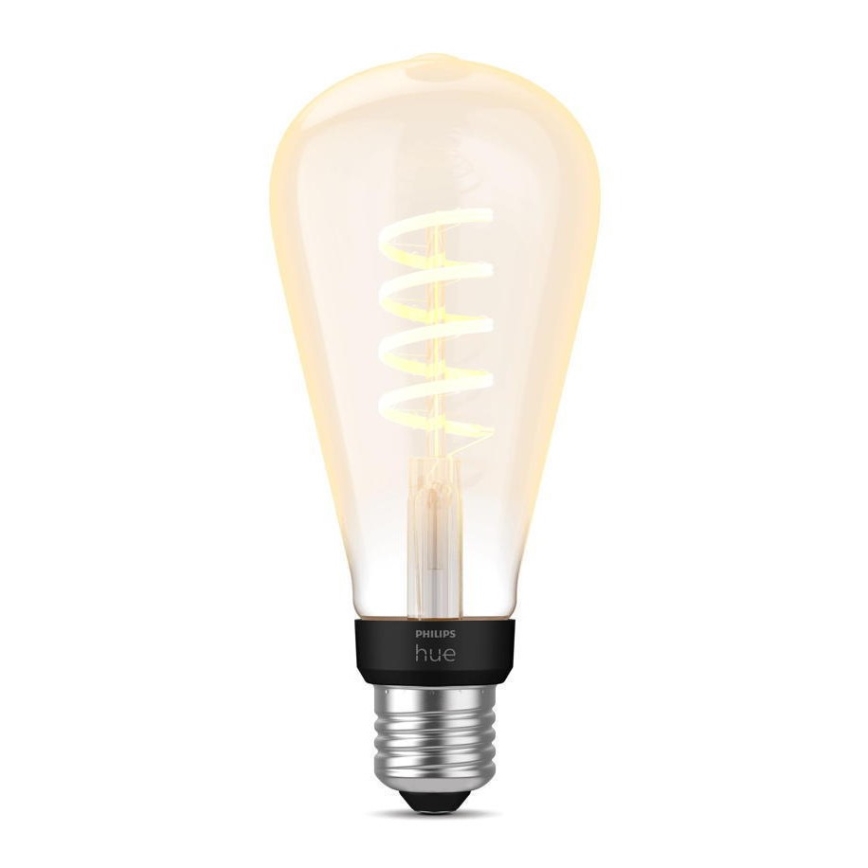 LED Stmievateľná žiarovka Philips Hue WHITE AMBIANCE ST72 E27/7W/230V 2200-4500K