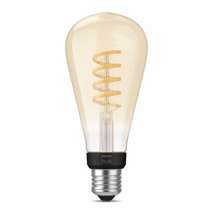 LED Stmievateľná žiarovka Philips Hue WHITE AMBIANCE ST72 E27/7W/230V 2200-4500K