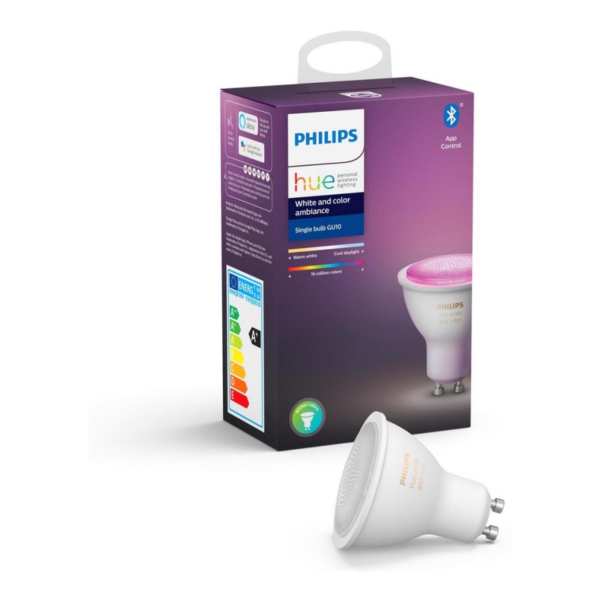 LED Stmievateľná žiarovka Philips Hue White And Color Ambiance GU10/4,3W/230V 2000-6500K