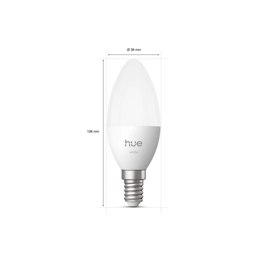 LED stmievateľná žiarovka Philips Hue White B39 E14/3,9W/230V 2700K