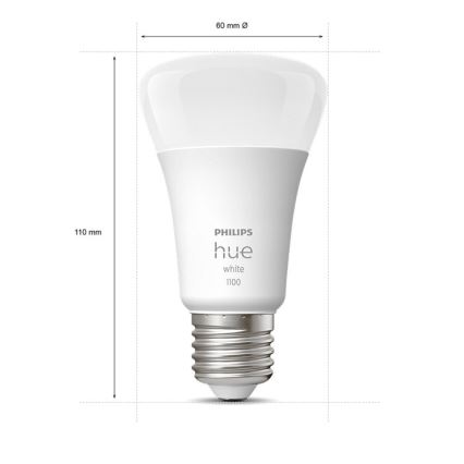 LED Stmievateľná žiarovka Philips Hue WHITE E27/9,5W/230V 2700K