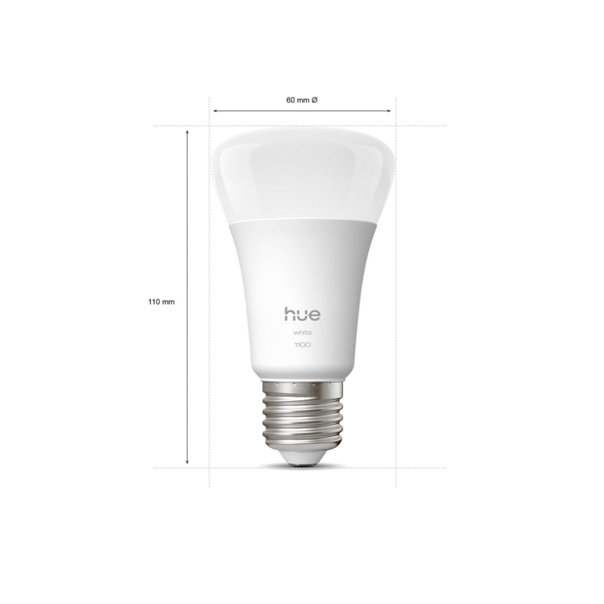 LED Stmievateľná žiarovka Philips Hue WHITE E27/9,5W/230V 2700K