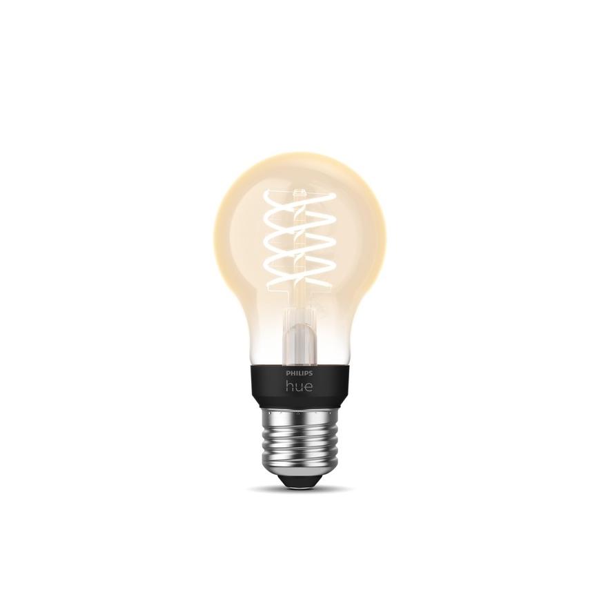 LED Stmievateľná žiarovka Philips Hue WHITE FILAMENT A60 E27/7W/230V 2100K
