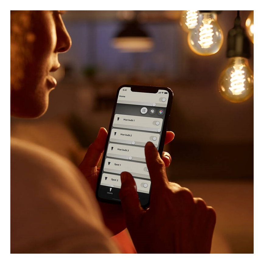 LED Stmievateľná žiarovka Philips Hue WHITE FILAMENT G93 E27/7,2W/230V 2100K