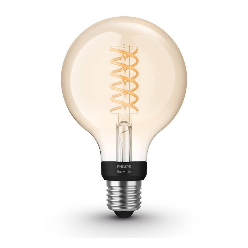 LED Stmievateľná žiarovka Philips Hue WHITE FILAMENT G93 E27/7,2W/230V 2100K