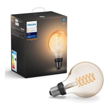 LED Stmievateľná žiarovka Philips Hue WHITE FILAMENT G93 E27/7W/230V 2100K